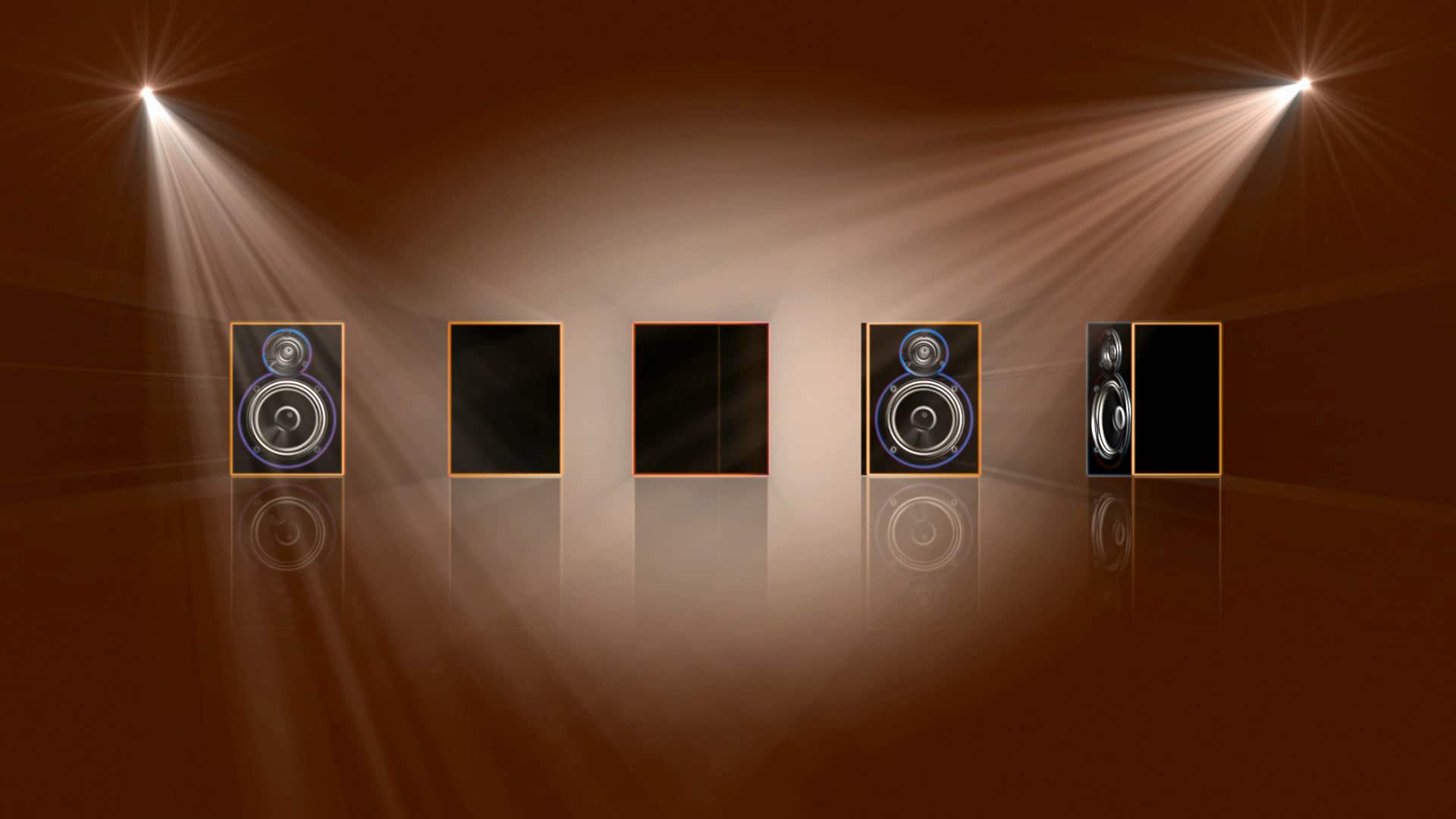 Music Video Menu Background with Speakers and Amplifiers - Free Video  Footage
