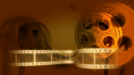 Movie Video Menu Background with Film Reels and Segments - Free Video  Footage